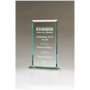 6.25" x 9.1" x.5" Thick Apex Series Jade Glass Award