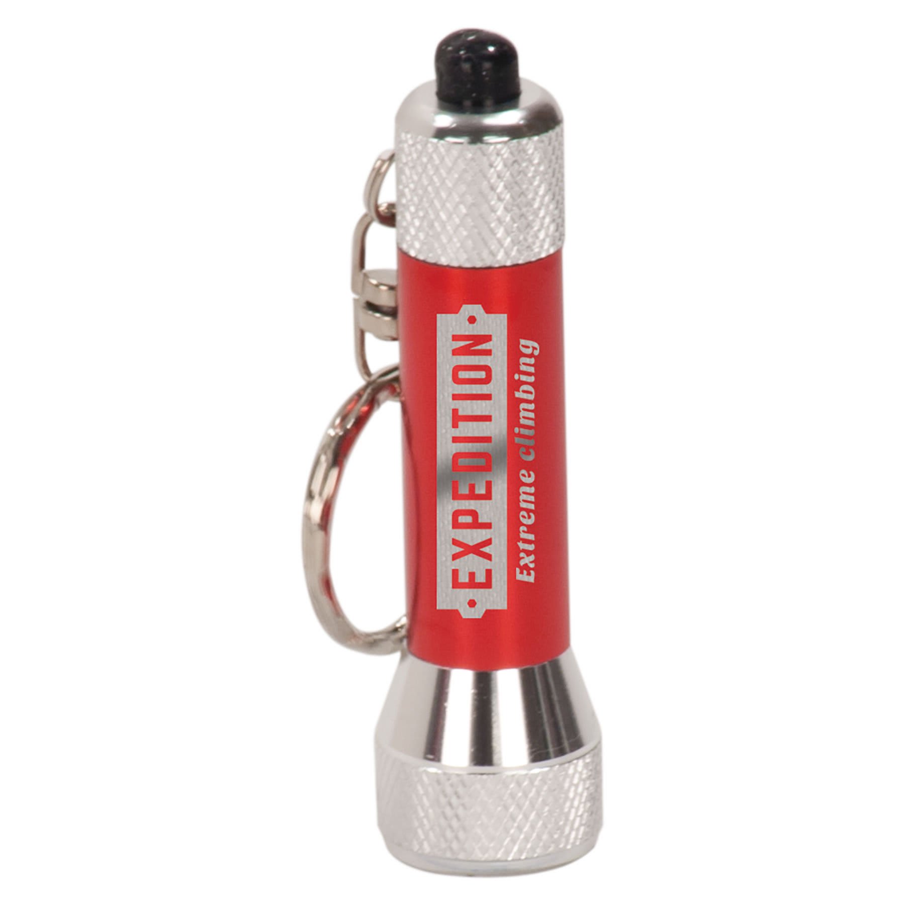 2.75" Red 5-LED Flashlight with Keychain