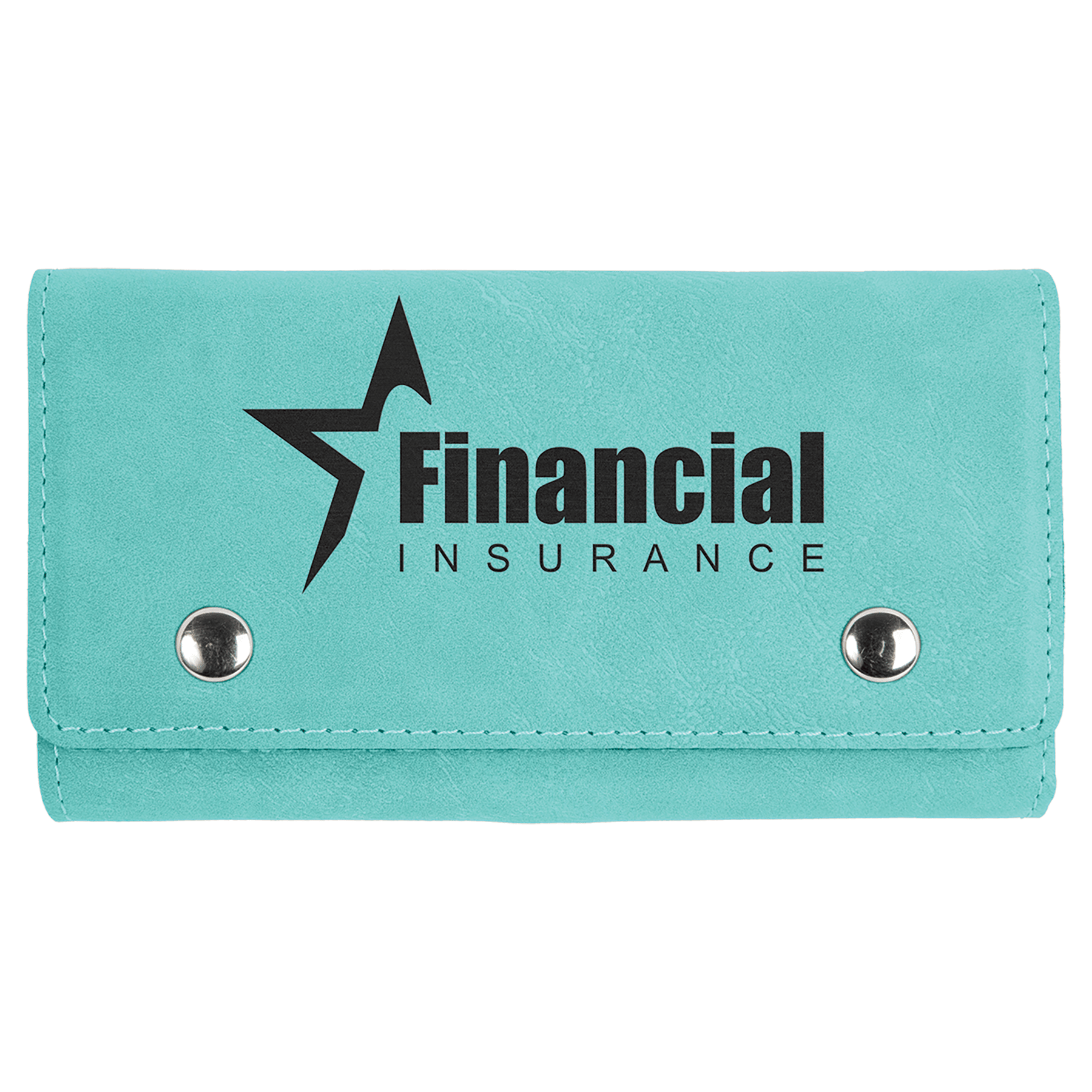 Teal Leatherette Card & Dice Set