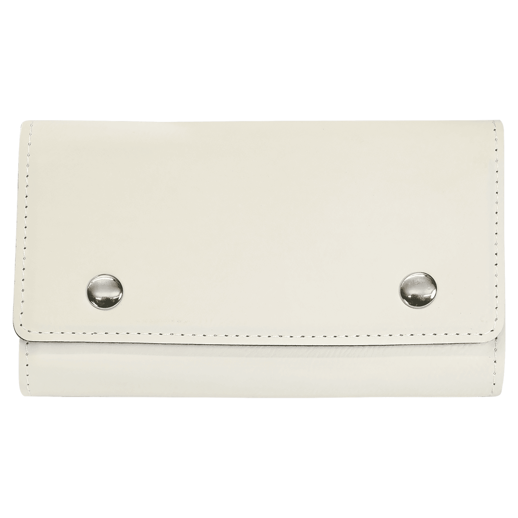 White Leatherette Card & Dice Set