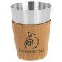 2 oz. Bamboo Leatherette & Stainless Steel Shot Glass