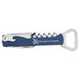 Blue/Silver Leatherette Wine Bottle Opener