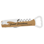 Bamboo Leatherette Wine Bottle Opener
