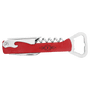 Red Leatherette Wine Bottle Opener
