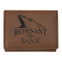 3" x 4" Dark Brown Leatherette Trifold Wallet