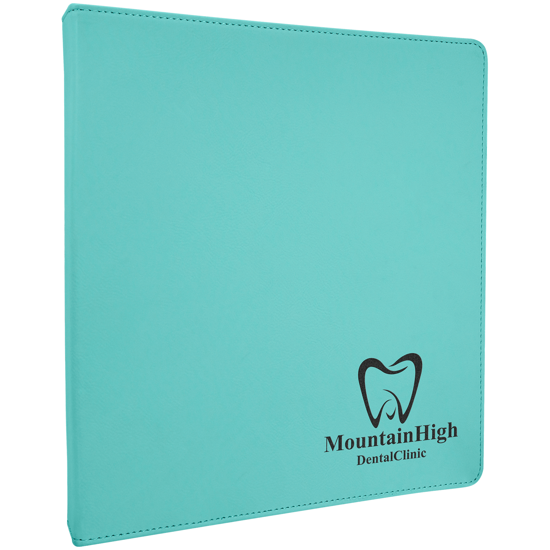Teal Leatherette 3 Ring Binder with 1" Slant D Rings