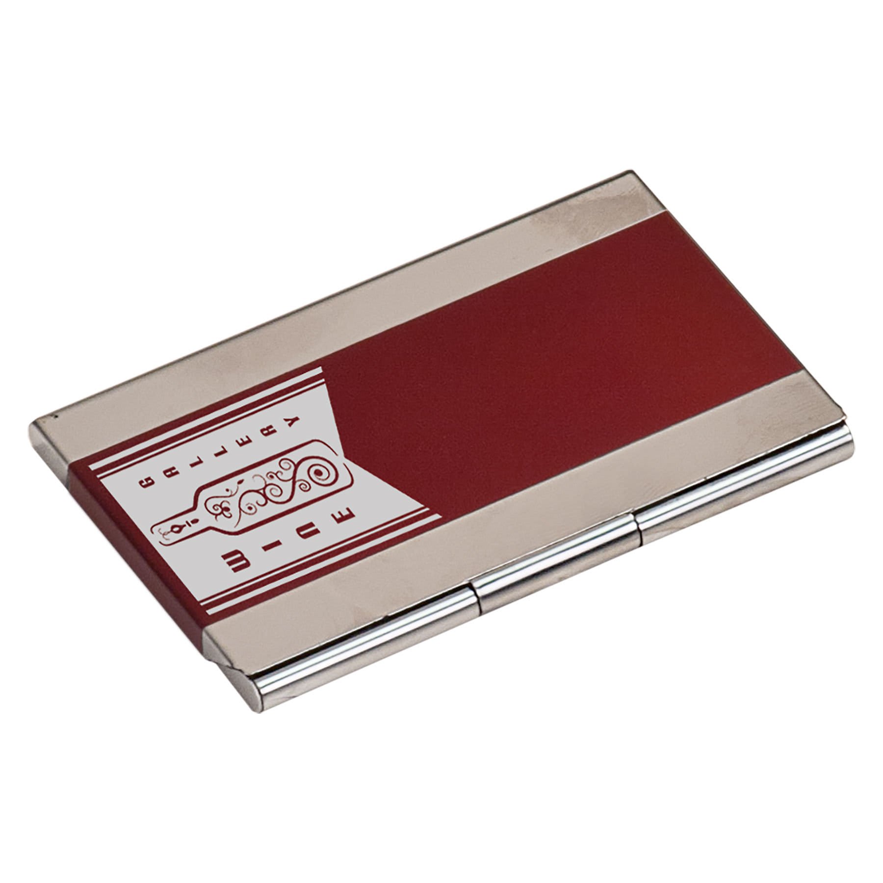 3.75" x 2.5" Red Business Card Holder
