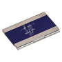 3.75" x 2.5" Blue Business Card Holder