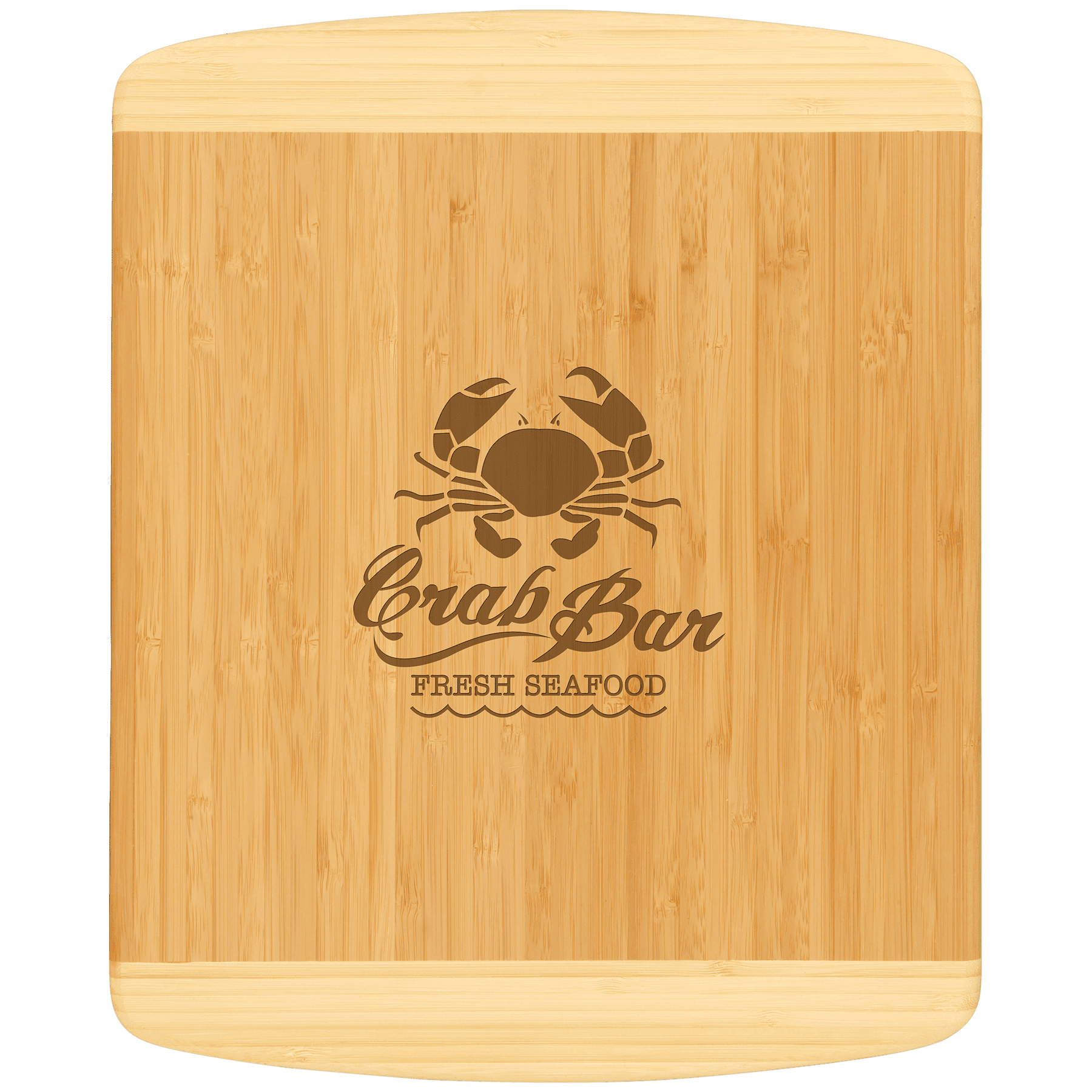 13.5" x 11.5" Bamboo 2-Tone Cutting Board