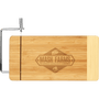 Bamboo Rectangle Cutting Board with Metal Cheese Cutter