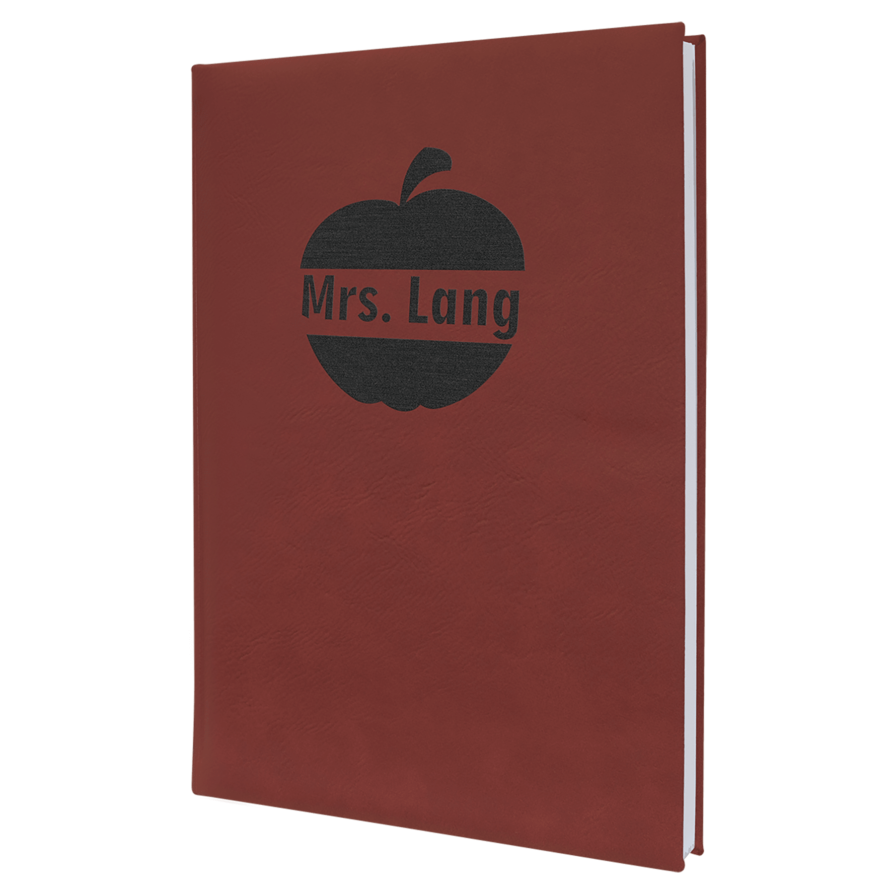 7" x 9.75" Rose Leatherette Journal with Lined Notepad