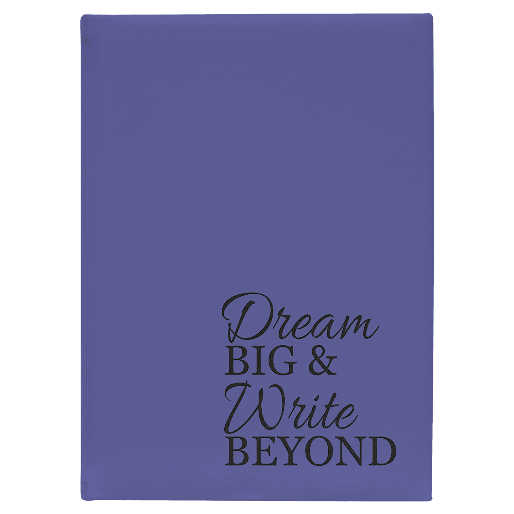 7" x 9.75" Purple Leatherette Journal with Lined Notepad