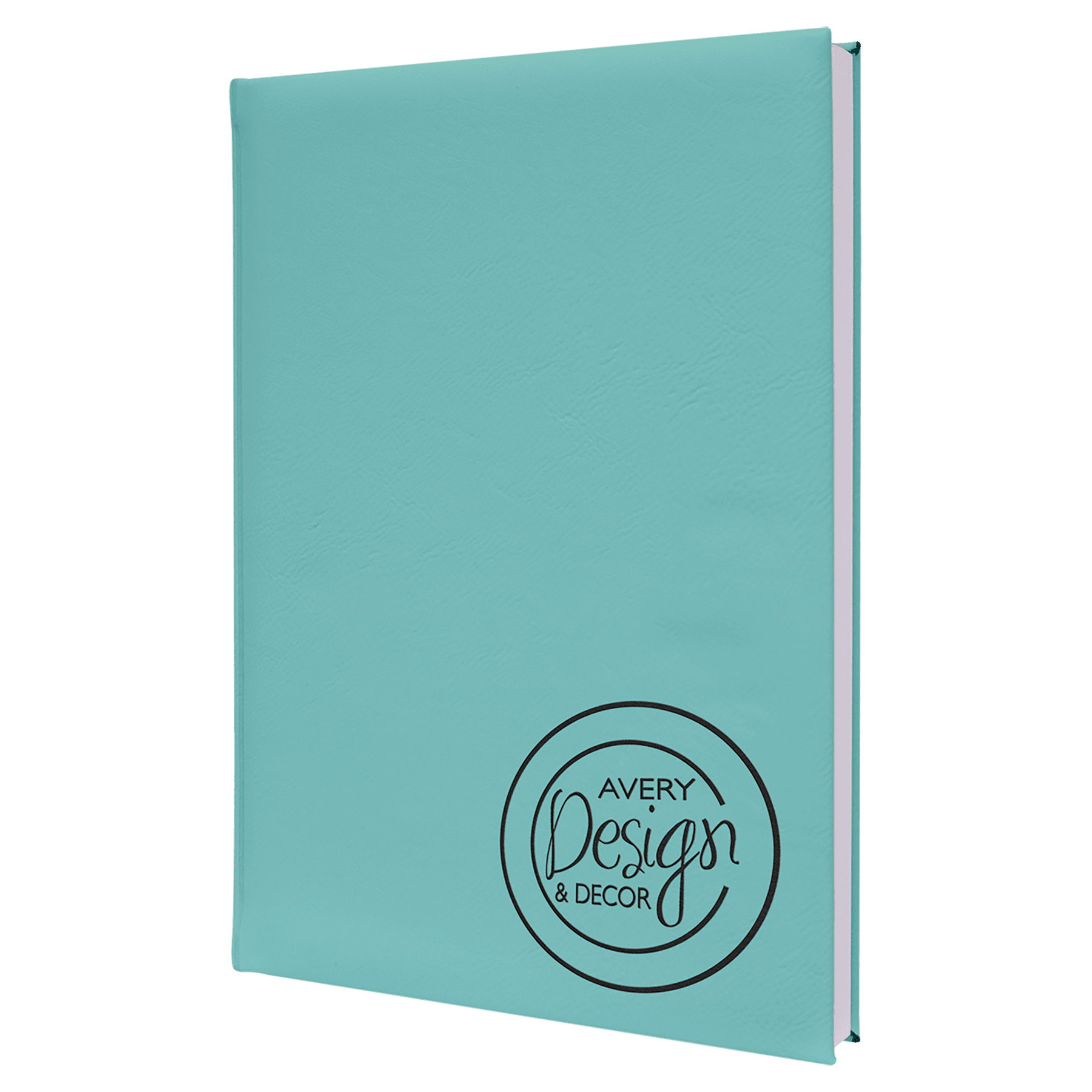 7" x 9.75" Teal Leatherette Sketch Book with Unlined Notepad