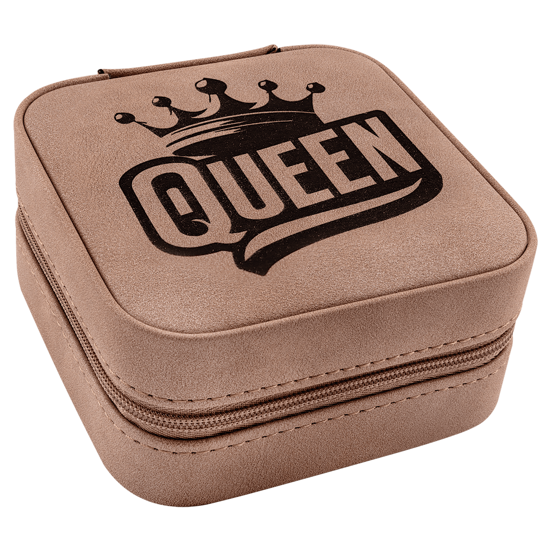 Leatherette Travel Jewelry Box with Black Lining - JWL05