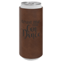Dark Brown Leatherette Slim Beverage Holder