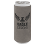 Gray Leatherette Slim Beverage Holder