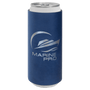 Blue/Silver Leatherette Slim Beverage Holder