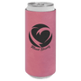 Pink Leatherette Slim Beverage Holder