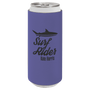 Purple Leatherette Slim Beverage Holder