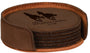 Leatherette 6 Coaster Set - CST19