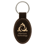Leatherette Oval Keychain - KCL01