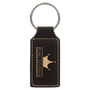Leatherette Rectangle Keychain - KCL08