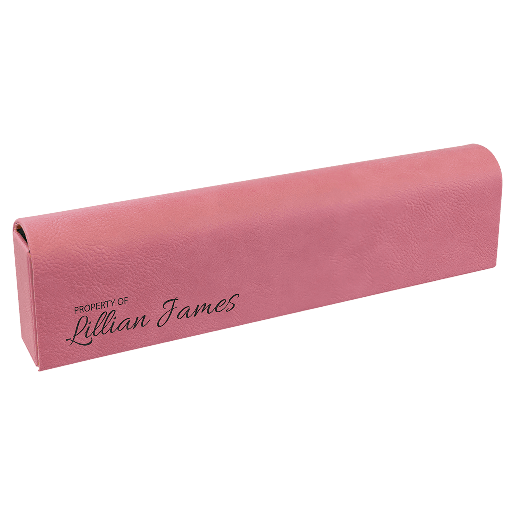 9.75" x 2.5" Pink Leatherette Pill Box