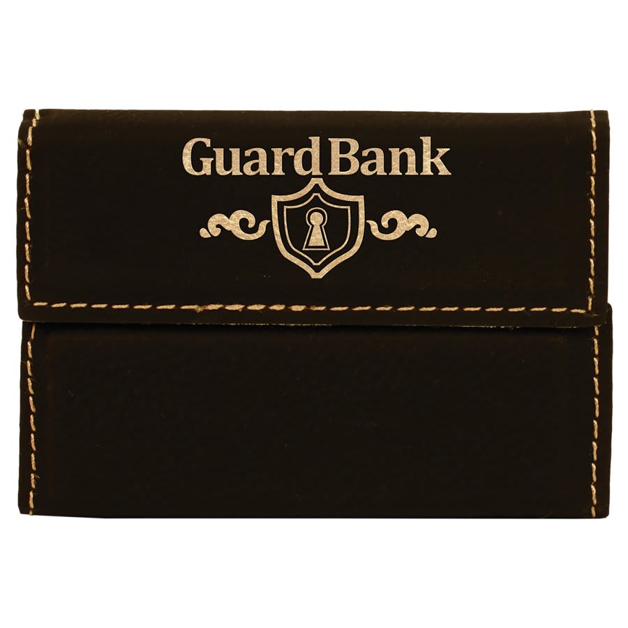 Leatherette Hard Business Card Holder - HLDR01