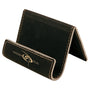 3.5" x 2.5" Black/Gold Leatherette Holder Easel