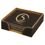 Leatherette 6 Coaster Set - CST19
