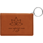 4.25" x 3" Rawhide Leatherette Keychain ID Holder