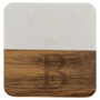 Acacia and Marble Coaster