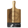 Acacia and Marble Paddle Cutting Board