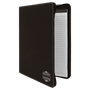 Black/Silver w/Zipper Leatherette Portfolio with Notepad