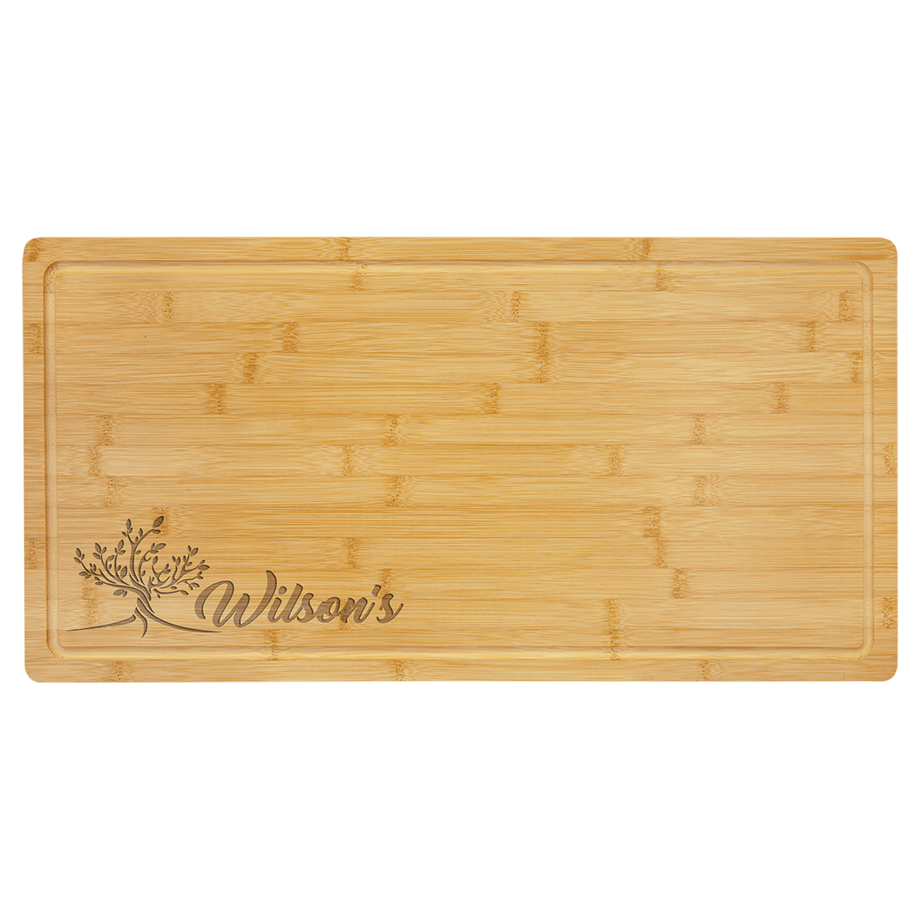 23.75" x 12" Bamboo Cutting Board with Drip Ring