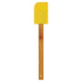 11.75" Yellow Silicone Spatula with Bamboo Handle