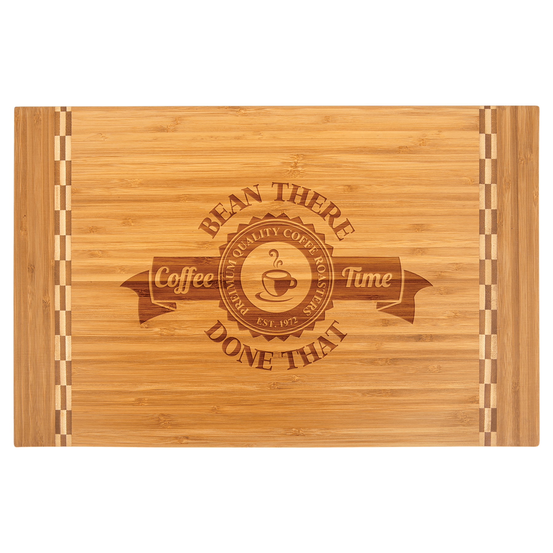 18.25" x 12" Bamboo Cutting Board with Butcher Block Inlay