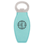 Teal Leatherette Bottle Opener with Magnet