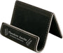 3.5" x 2.5" Black/Silver Leatherette Holder Easel