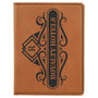 4.25" x 5.5" Rawhide Leatherette Passport Holder