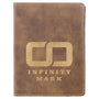 4.25" x 5.5" Rustic/Gold Leatherette Passport Holder