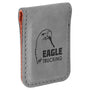 1.75" x 2.5" Gray Leatherette Money Clip