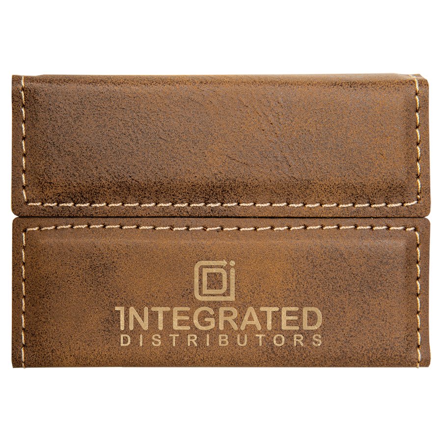 Leatherette Hard Business Card Holder - HLDR01