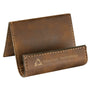 3.5" x 2.5" Rustic/Gold Leatherette Holder Easel