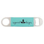 1.5" x 7" Teal Leatherette Bottle Opener