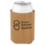 3.75" Bamboo Leatherette Beverage Holder