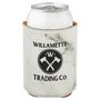 3.75" White Marble Leatherette Beverage Holder