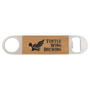 1.5" x 7" Bamboo Leatherette Bottle Opener