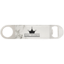 1.5" x 7" White Marble Leatherette Bottle Opener
