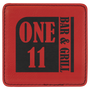 4" x 4" Square Red Leatherette Coaster